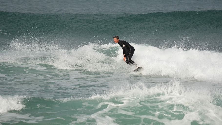 Surfing, Ocean, Surfer, Wave, Male, water, sea, sport, fun HD wallpaper