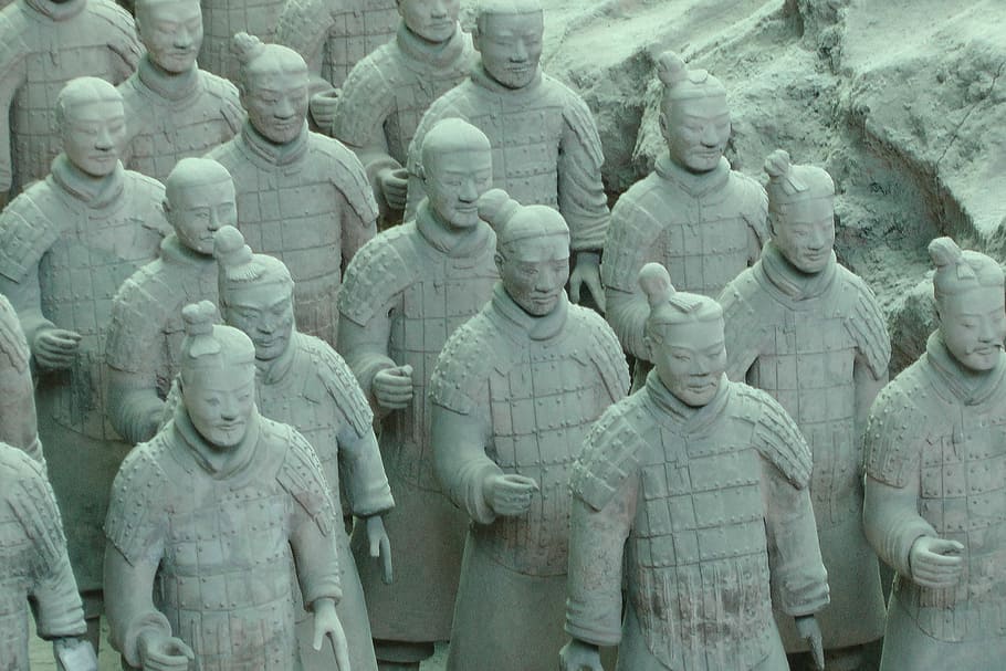 Terracotta Warriors, China, Ancient, dynasty, army, oriental