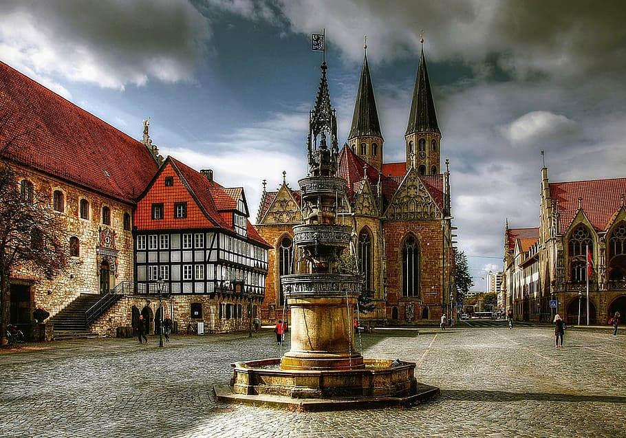 Braunschweig City, lower saxony, historically, church, cloud - sky