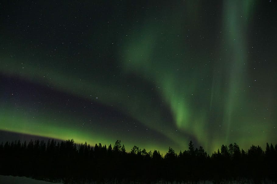 HD wallpaper: Northern Lights, Aurora Borealis, solar wind, light ...