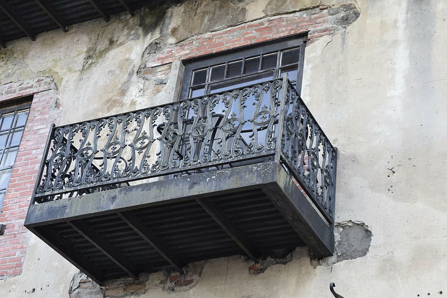 balcony, savannah, metalwork, architecture, built structure HD wallpaper