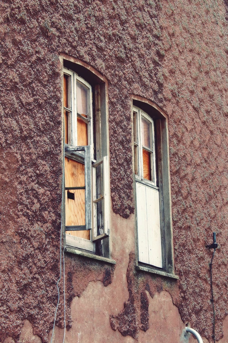 window, building, facade, house, architecture, old window, wall HD wallpaper