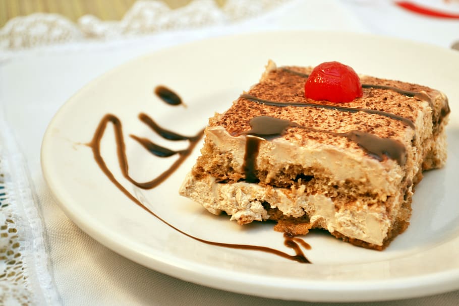 Dessert, Cake, Slice, Food, Sweet, delicious, bakery, tasty HD wallpaper