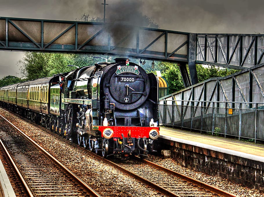Free download | HD wallpaper: train on railway, steam machine ...