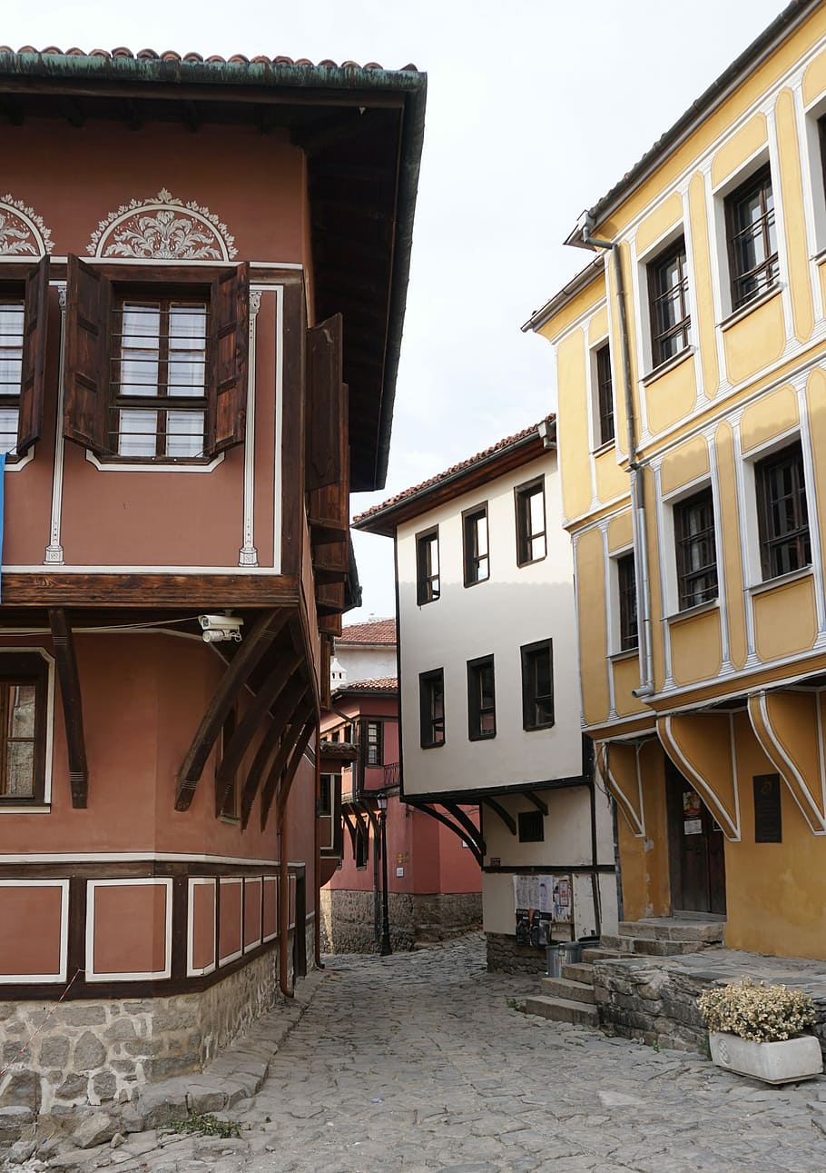Old, Town, Plovdiv, Bulgaria, Europe, landmark, house, balabanova, HD wallpaper
