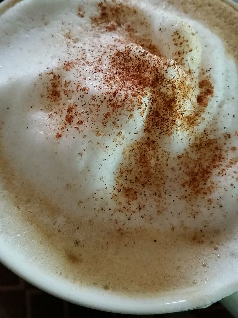 coffee, mousse, drinking, latte, piana, cinnamon, cafe, cappuccino HD wallpaper