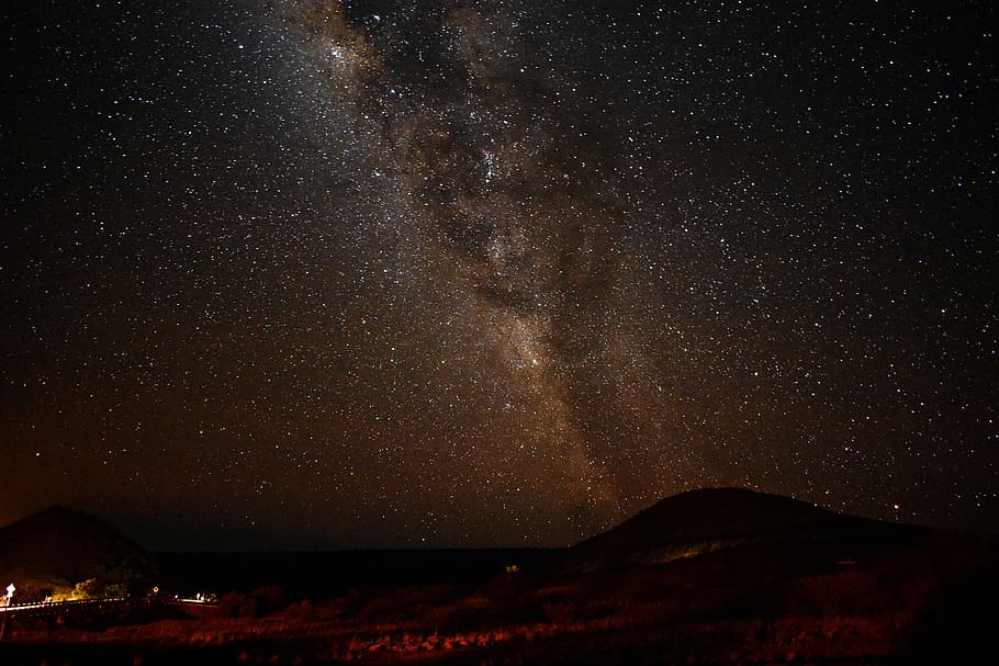 Stargazing on Mauna Kea, photo of milky way, stars, sky, night, HD wallpaper