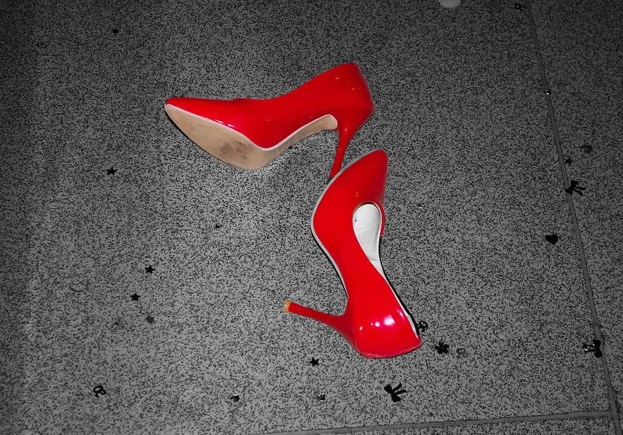Shoes, Boots, Lost, Background, red, women, style, fashion HD wallpaper