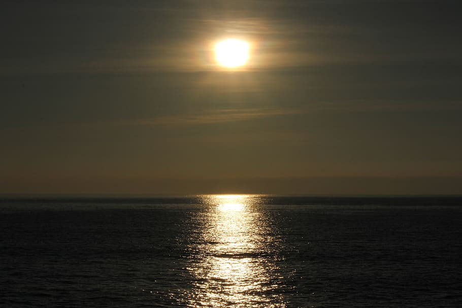 dusk, dawn, sea, sky, water, sunset, scenics - nature, horizon over water HD wallpaper