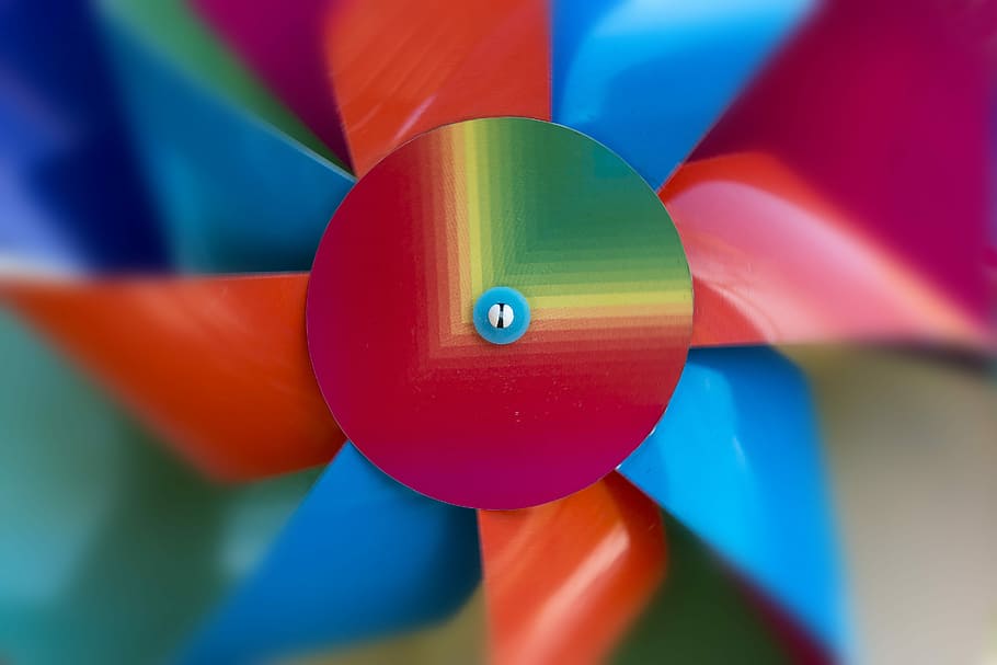 pinwheel, turn, multi coloured, rainbow, toys, color, children toys, HD wallpaper