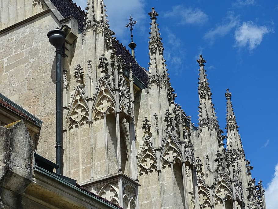 Gothic, Architecture, Church, Monument, building, history, németóvár HD wallpaper