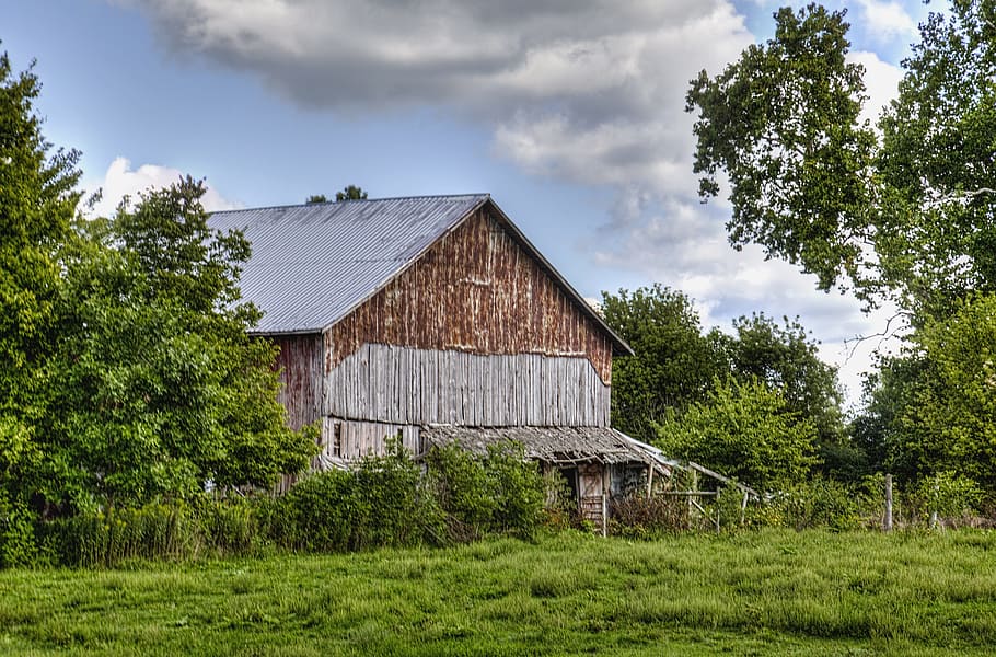 barn, rustic, barns, ohio, digital art, rural, scenic, country HD wallpaper
