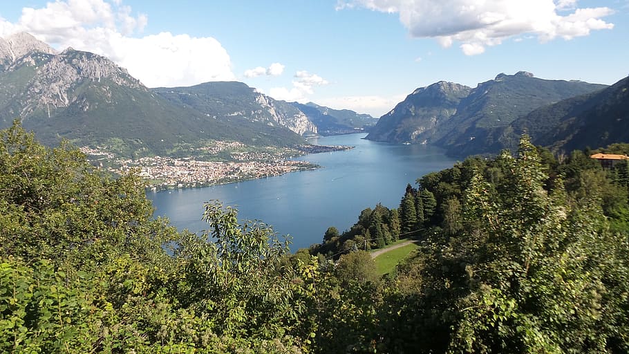 Lake Como, Como, Italy, Alpine, nature, mountain, landscape HD wallpaper