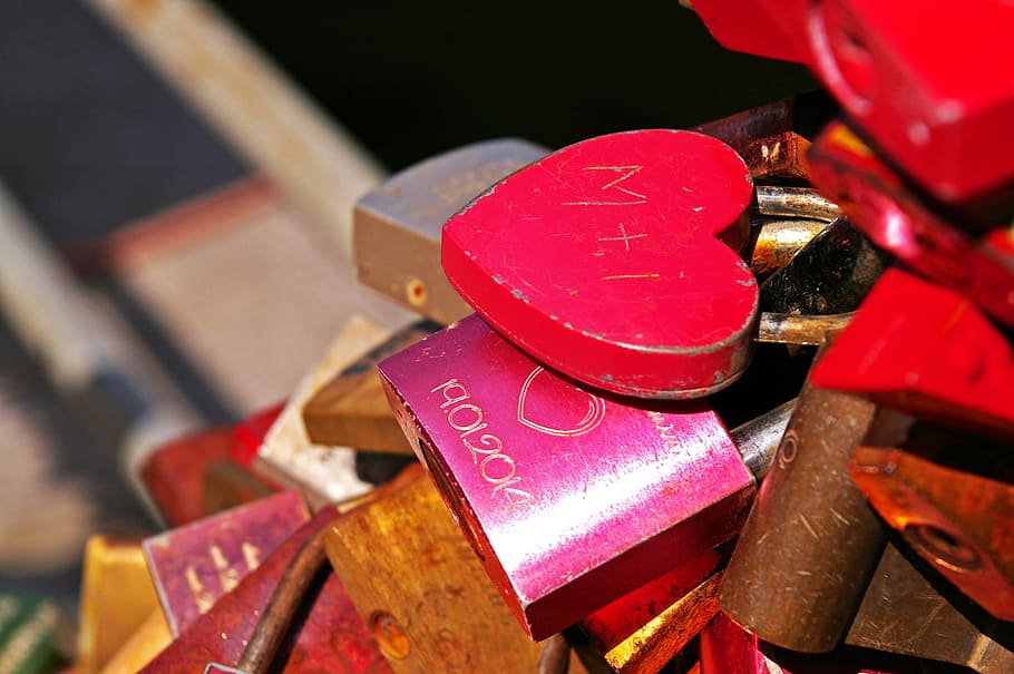 padlocks, castles, love, love locks, love symbol, metal, love castle, HD wallpaper