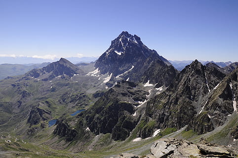 monviso, mountain, alps, mountains, piemonte, scenics - nature HD wallpaper