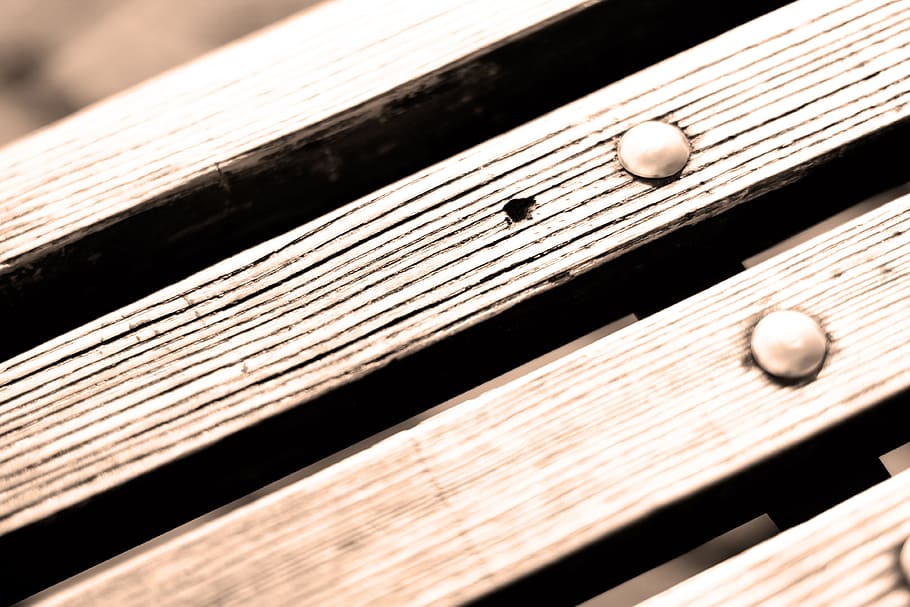 bank, wood, sit, structure, rest, bench, out, click, wood - material HD wallpaper