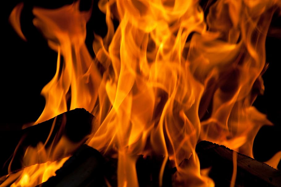 Burn, Burning, Close-Up, Danger, bright, detail, energy, fire HD wallpaper