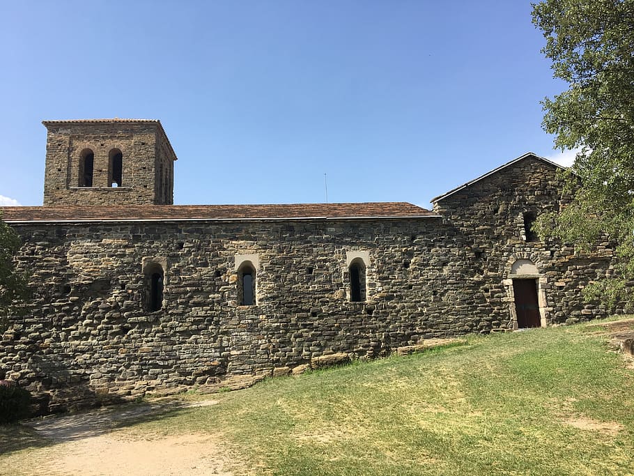 monastery, catalonia, construction, barcelona, spain, architecture HD wallpaper