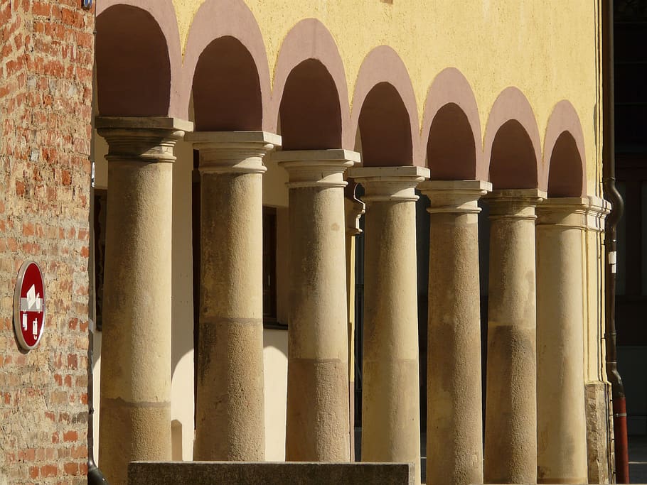 arcade, archway, archways, passage, architecture, architectural column HD wallpaper