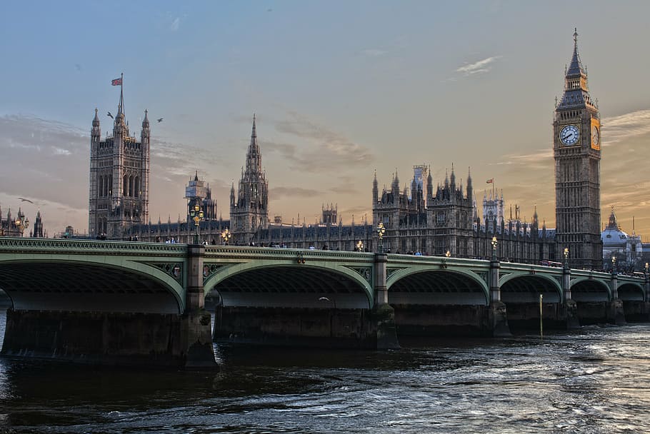 architecture, big ben, bridge, britain, british, building, capital HD wallpaper