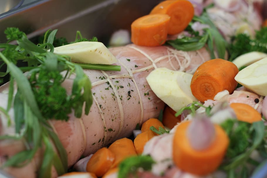 pork, stewing, food, food and drink, vegetable, healthy eating HD wallpaper