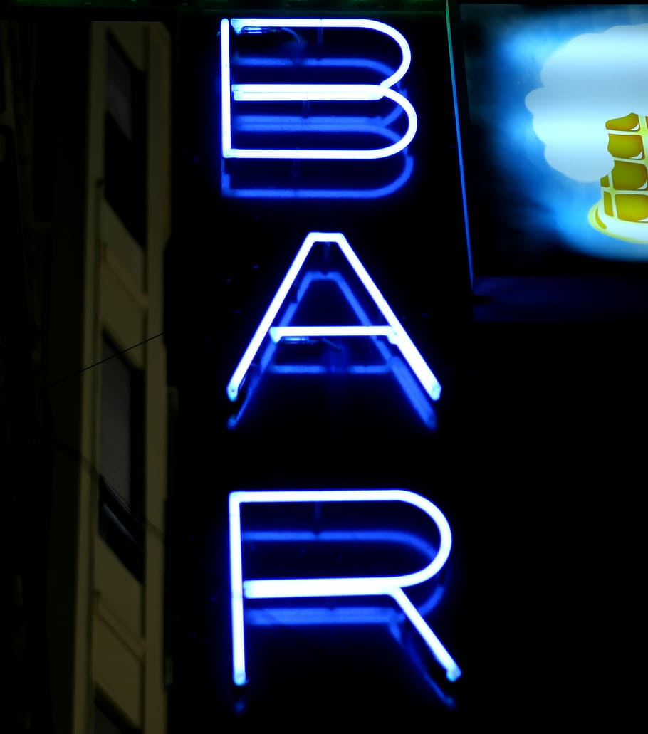 Alcohol, Bar, Beer, Black, Blue, bright, business, city, club HD wallpaper