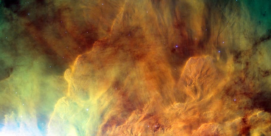 red flame, lagoon nebula, messier 8, space, m8, ngc 6523, sharpless 25, HD wallpaper
