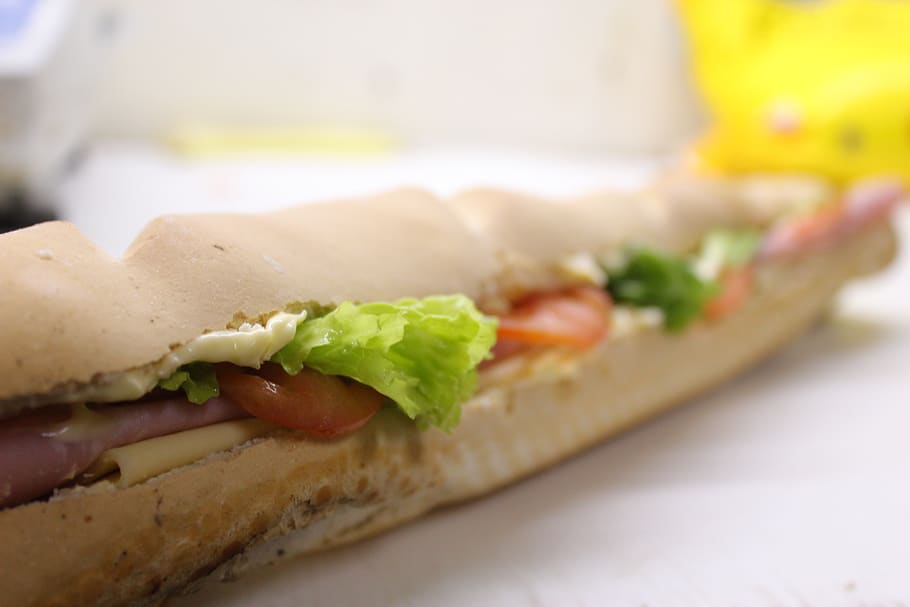 sandwich, bread, food, ham, food and drink, vegetable, healthy eating HD wallpaper