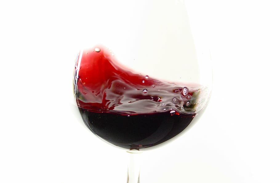 wine, wine glass, red wine, spill over, liquid, white background, HD wallpaper