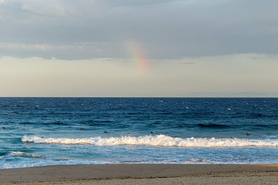 beach, beach walk, sunset, maroubra, sydney, sea, beach sunset HD wallpaper