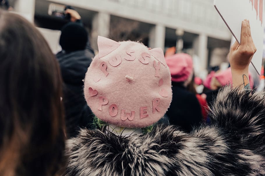 people, woman, empowerment, equality, pink, rally, poster, human body part, HD wallpaper