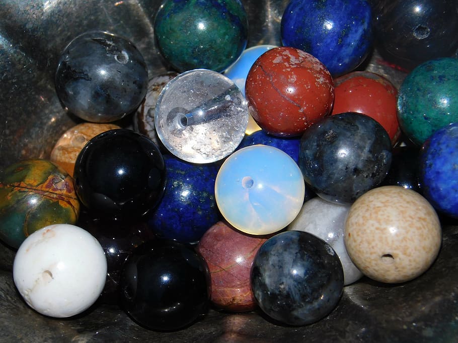 crystal, gemstone, gemstones, beads, multi colored, no people HD wallpaper