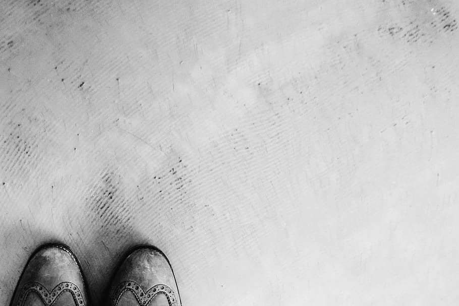 blackandwhite, floor, shoes, backgrounds, old, personal perspective HD wallpaper