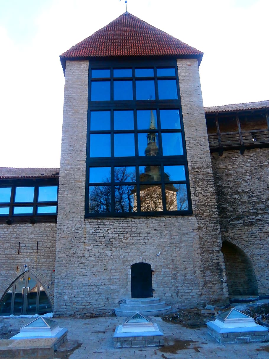 Tower, Wall, Mirror, neitsitorn, building, citadel, famous HD wallpaper