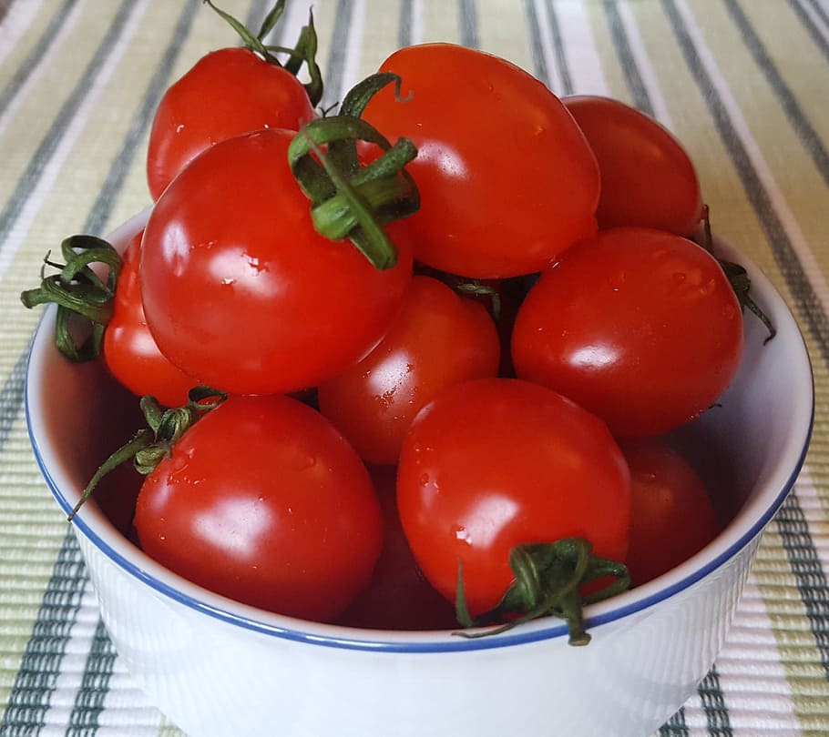 Tomatoes, Vegetables, Red, Food, Healthy, mediterranean, cherry tomatoes HD wallpaper