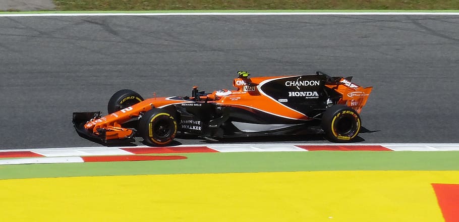 Formula1, Engine, Mclaren, alonso, no people, yellow, land vehicle HD wallpaper