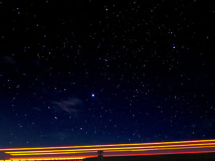 low-angle photography of stars, dark, night, sky, cloud, bright HD wallpaper