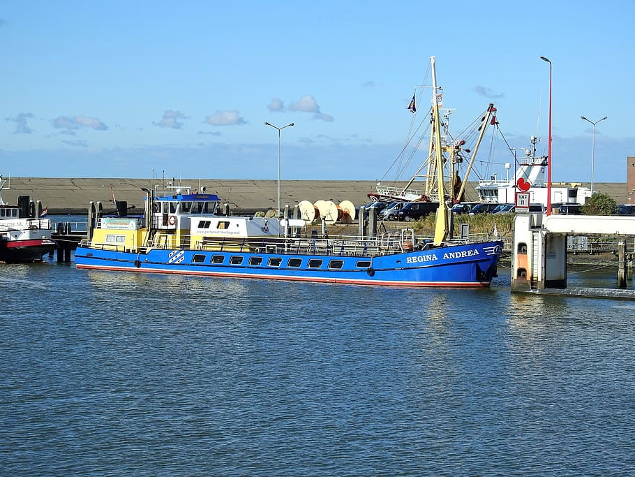 Ship, Boot, Sea, Channel, Channel, Port, north sea, friesland HD wallpaper