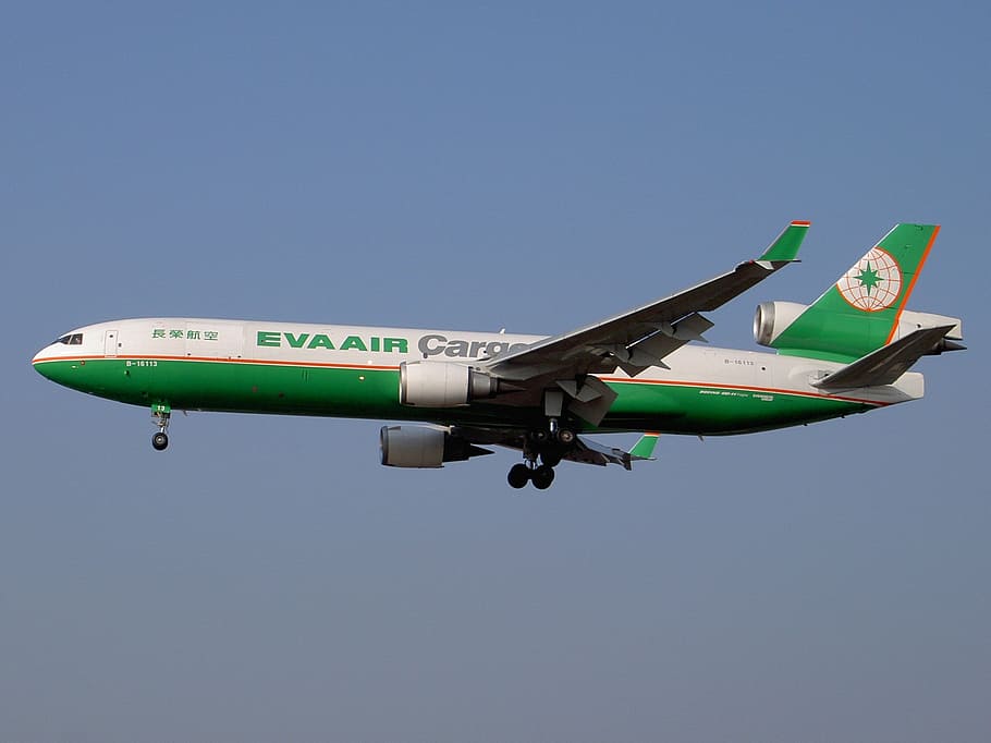 Hd Wallpaper Md 11 Eva Air Cargo Aircraft Airplane Landing Transport Wallpaper Flare