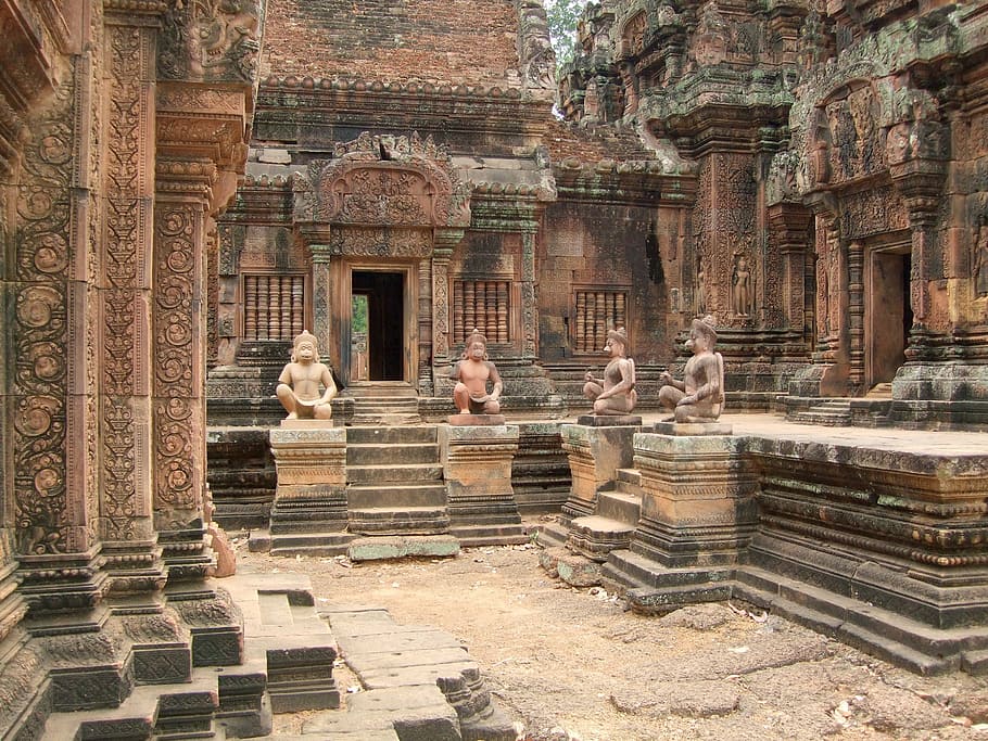 Cambodia, ankorwat, siamreap, asia, temple - Building, architecture, HD wallpaper