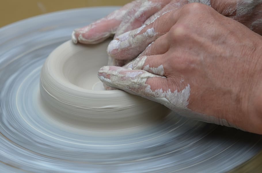 potters, hub, craft, sound, pottery, clay, spinning, expertise, HD wallpaper