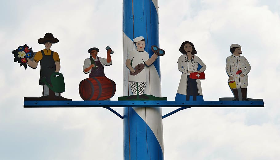 maypole, 1 may, maypole set up, tradition, customs, need old HD wallpaper