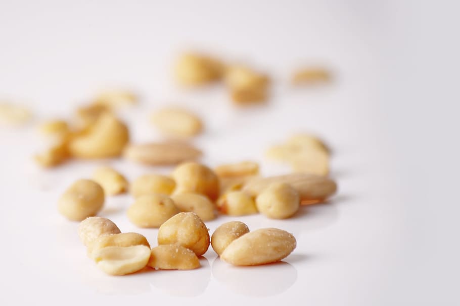 peanuts, nut mix, salted peanuts, walnut collection, snack HD wallpaper