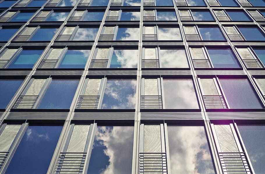 architecture, facade, office building, modern, window, modern architecture HD wallpaper