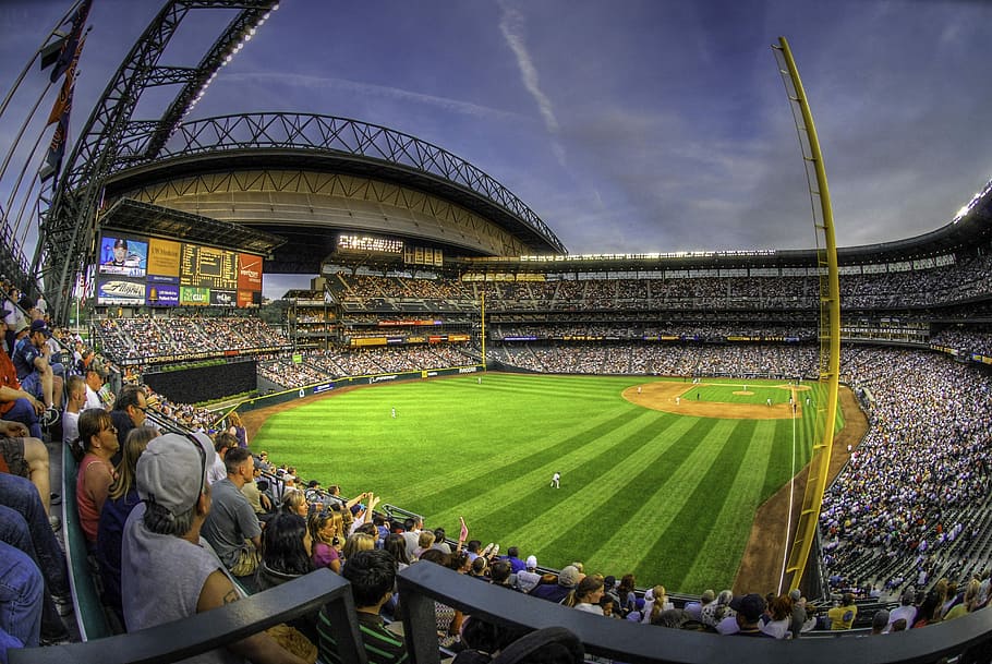 Safeco Field, home of the Mariners in Washington, arena, baseball, HD wallpaper