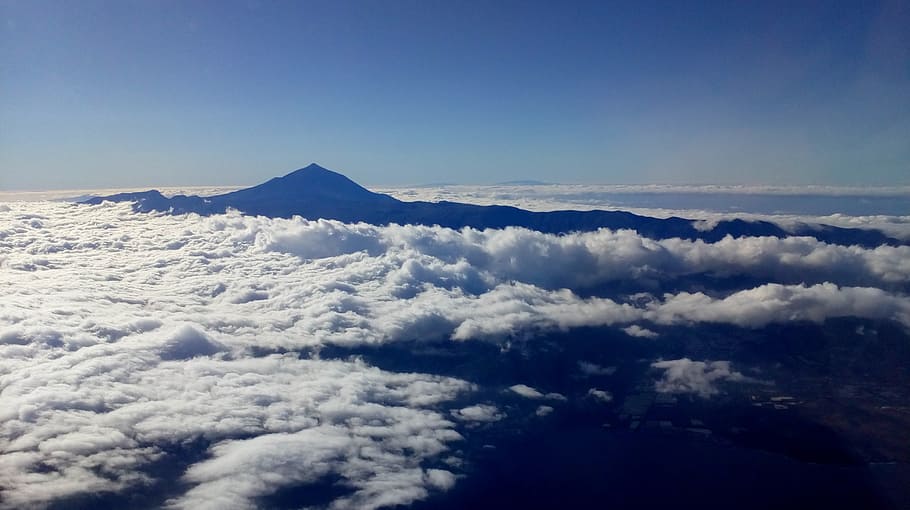 clouds, mountain, sky, cloud - sky, scenics - nature, beauty in nature HD wallpaper