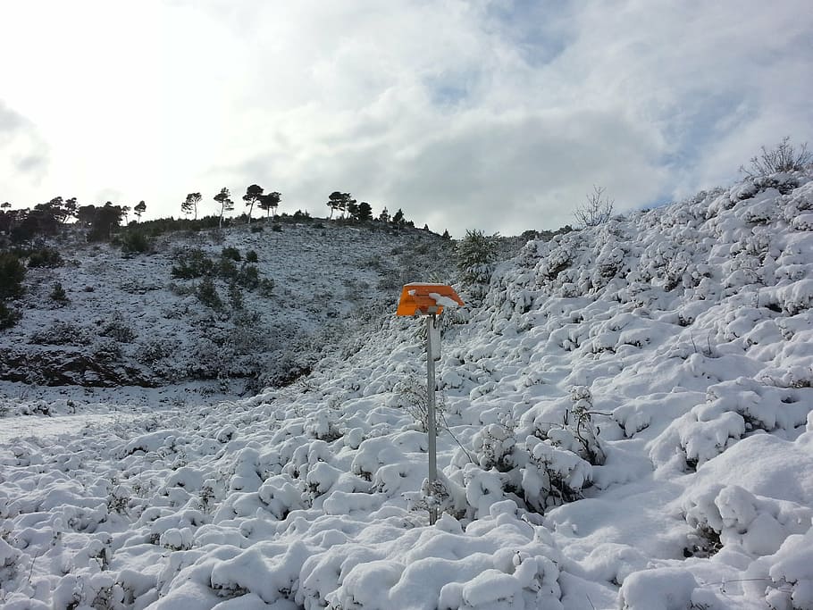 snow, mountain, winter, nature, landscape, white, ice, frost HD wallpaper