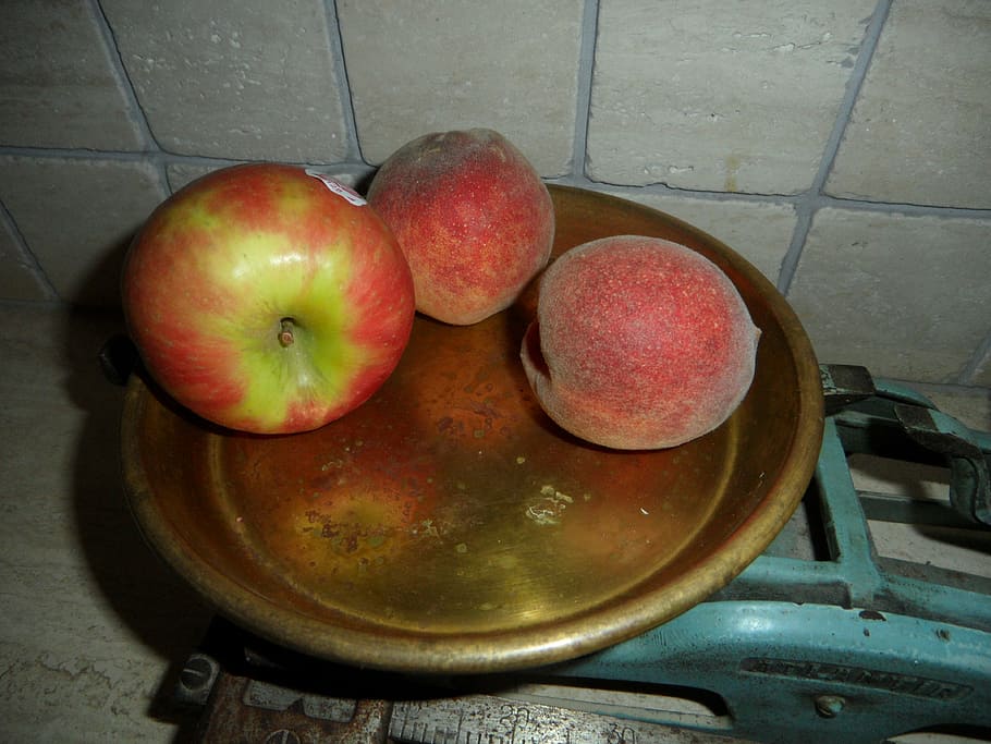 horizontal, pan, fruit, weigh, shell, healthy eating, apple - fruit HD wallpaper