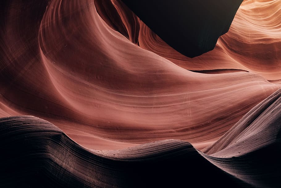 The Wave, Arizona, abstract illustration, Curves, canyon, rock HD wallpaper