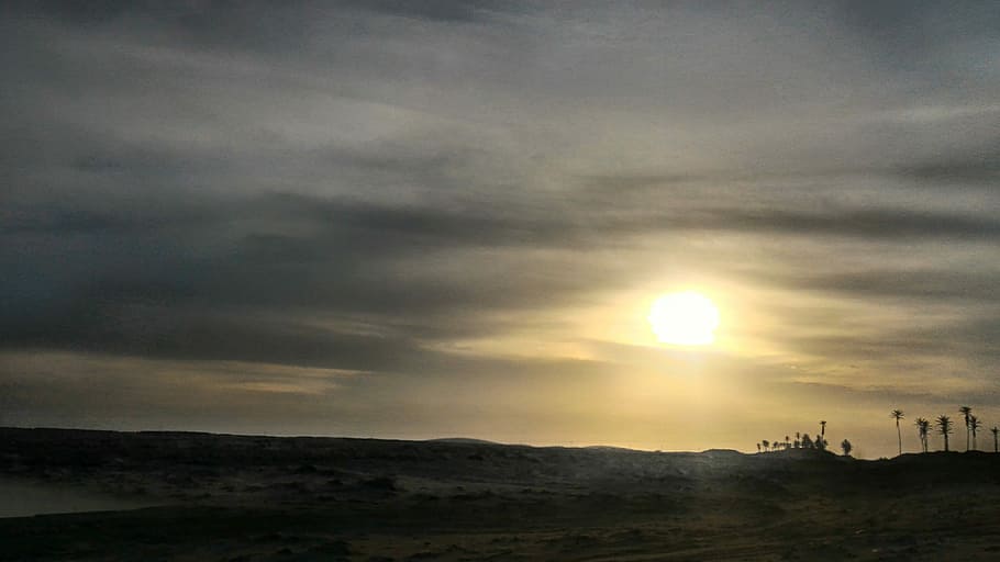 Sol, Eventide, Sunset, Nature, Afternoon, clouds, by sunsets HD wallpaper